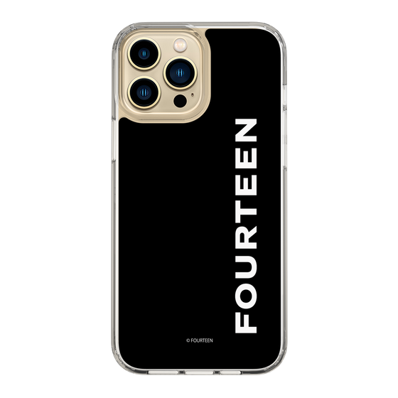 スリムプロテクションケース［ フォーティーン - フォーティーンロゴ - ブラック ］