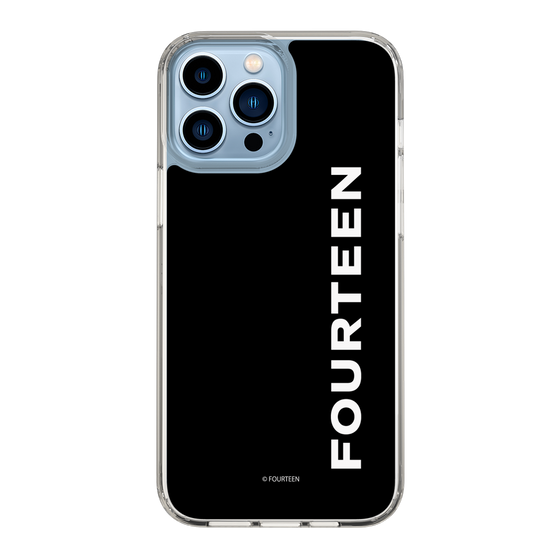 スリムプロテクションケース［ フォーティーン - フォーティーンロゴ - ブラック ］