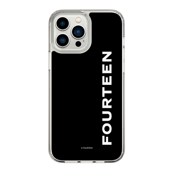 スリムプロテクションケース［ フォーティーン - フォーティーンロゴ - ブラック ］