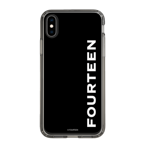 スリムプロテクションケース［ フォーティーン - フォーティーンロゴ - ブラック ］