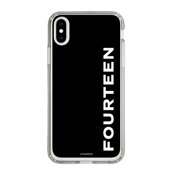 スリムプロテクションケース［ フォーティーン - フォーティーンロゴ - ブラック ］