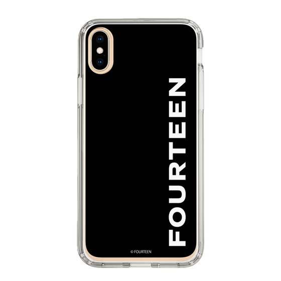 スリムプロテクションケース［ フォーティーン - フォーティーンロゴ - ブラック ］