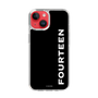 スリムプロテクションケース［ フォーティーン - フォーティーンロゴ - ブラック ］