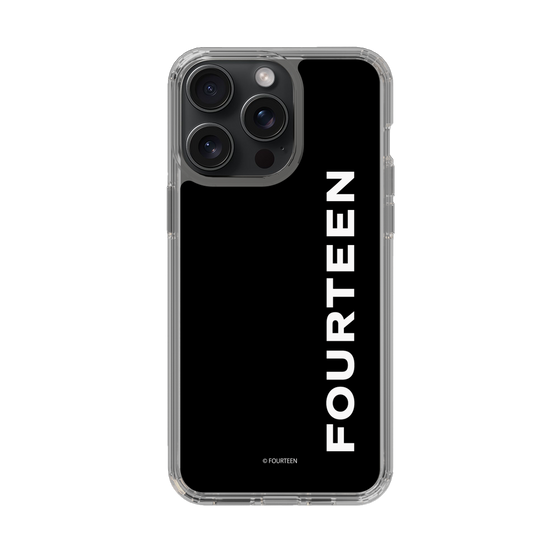 スリムプロテクションケース［ フォーティーン - フォーティーンロゴ - ブラック ］