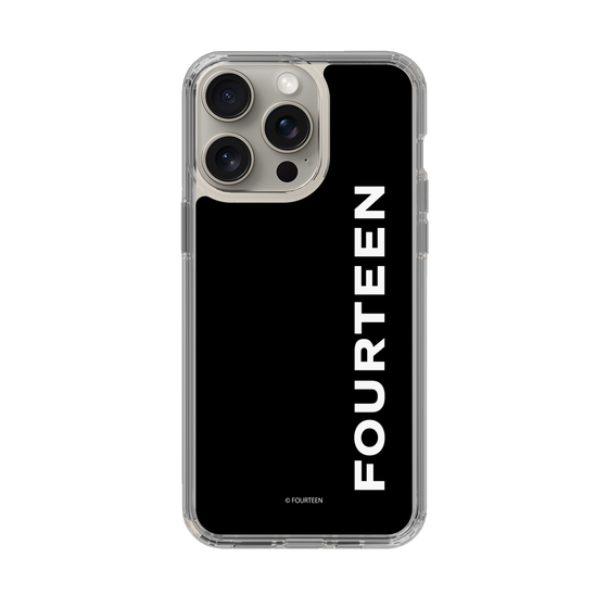 スリムプロテクションケース［ フォーティーン - フォーティーンロゴ - ブラック ］