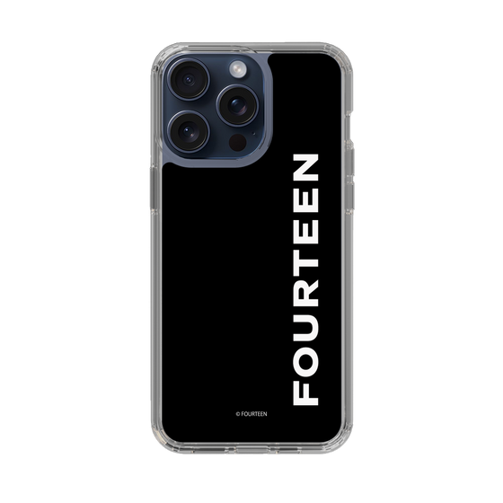 スリムプロテクションケース［ フォーティーン - フォーティーンロゴ - ブラック ］