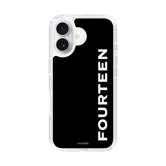 スリムプロテクションケース［ フォーティーン - フォーティーンロゴ - ブラック ］