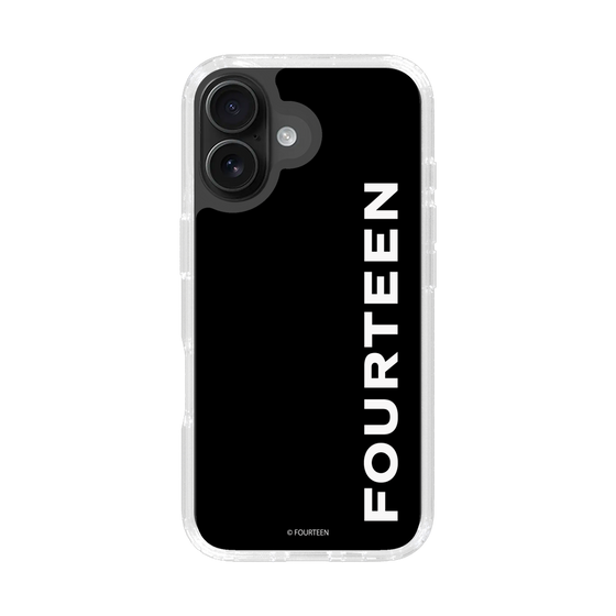 スリムプロテクションケース［ フォーティーン - フォーティーンロゴ - ブラック ］