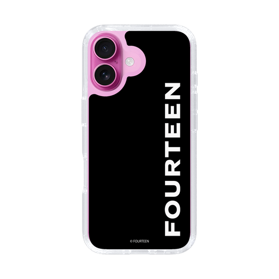 スリムプロテクションケース［ フォーティーン - フォーティーンロゴ - ブラック ］