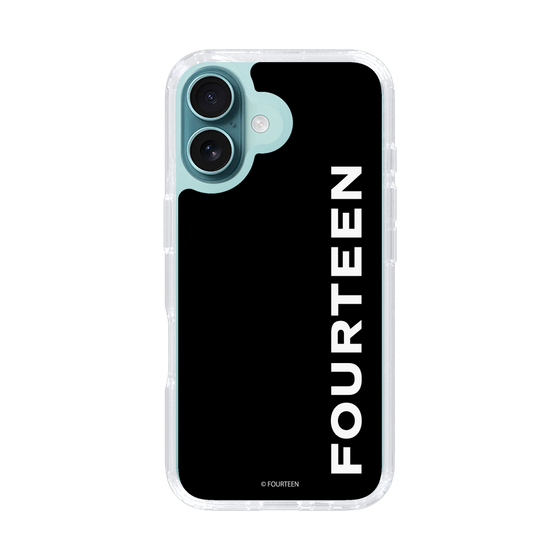 スリムプロテクションケース［ フォーティーン - フォーティーンロゴ - ブラック ］