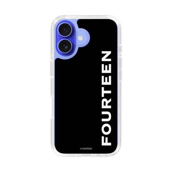 スリムプロテクションケース［ フォーティーン - フォーティーンロゴ - ブラック ］