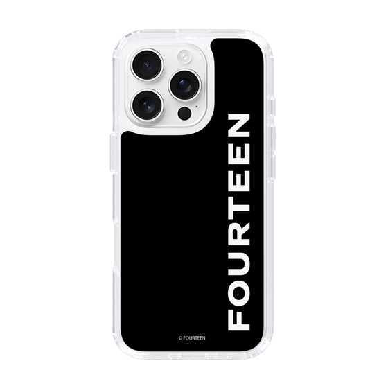 スリムプロテクションケース［ フォーティーン - フォーティーンロゴ - ブラック ］