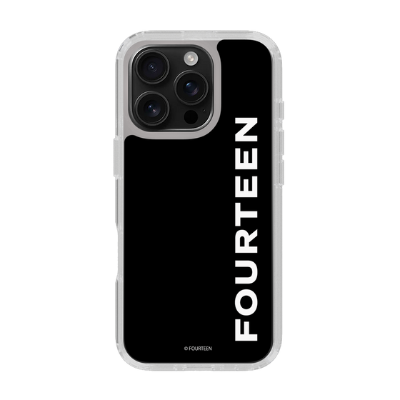 スリムプロテクションケース［ フォーティーン - フォーティーンロゴ - ブラック ］