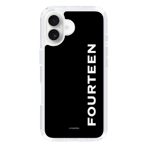 スリムプロテクションケース［ フォーティーン - フォーティーンロゴ - ブラック ］