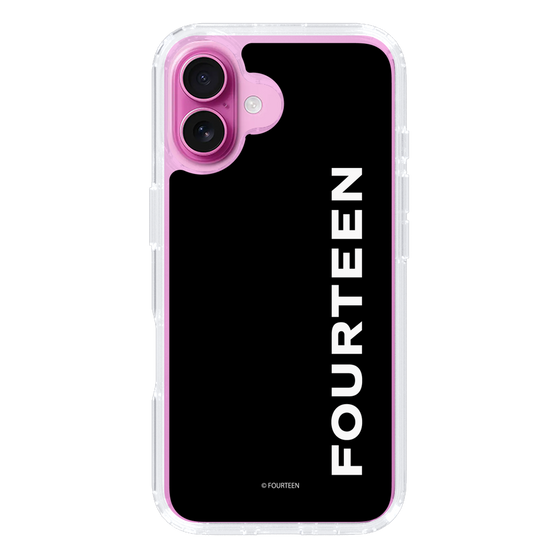 スリムプロテクションケース［ フォーティーン - フォーティーンロゴ - ブラック ］