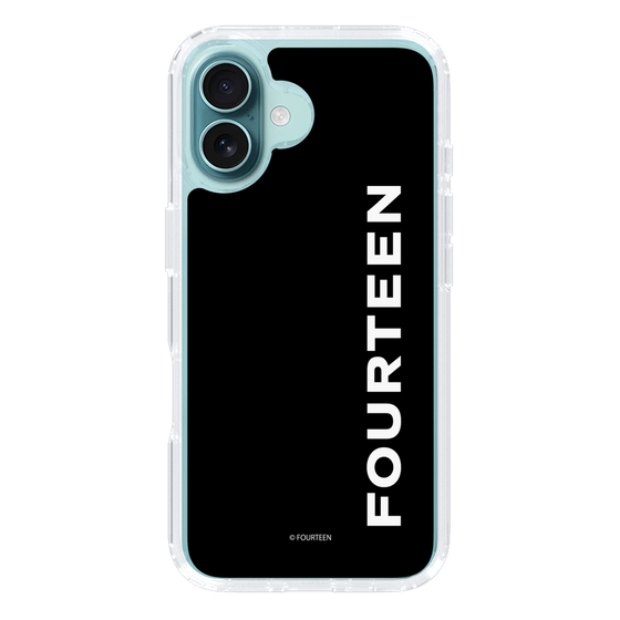 スリムプロテクションケース［ フォーティーン - フォーティーンロゴ - ブラック ］