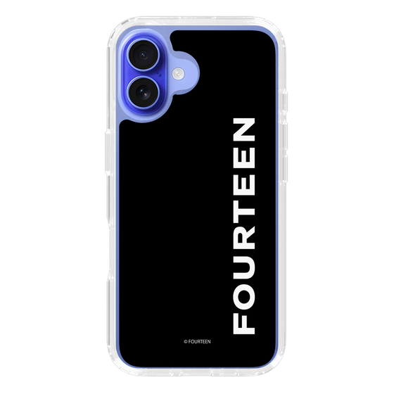 スリムプロテクションケース［ フォーティーン - フォーティーンロゴ - ブラック ］