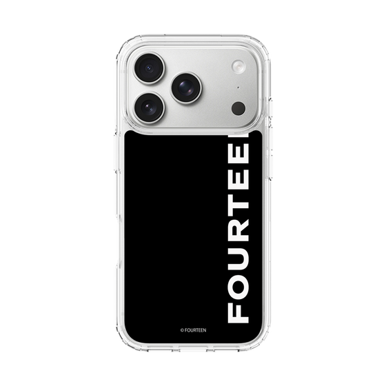 スリムプロテクションケース［ フォーティーン - フォーティーンロゴ - ブラック ］