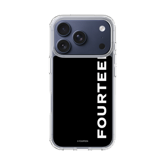 スリムプロテクションケース［ フォーティーン - フォーティーンロゴ - ブラック ］