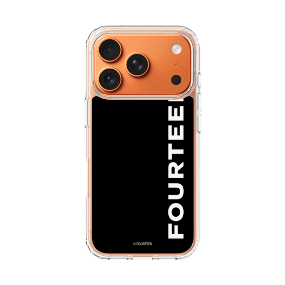 スリムプロテクションケース［ フォーティーン - フォーティーンロゴ - ブラック ］