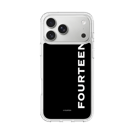 スリムプロテクションケース［ フォーティーン - フォーティーンロゴ - ブラック ］