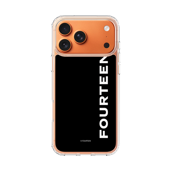 スリムプロテクションケース［ フォーティーン - フォーティーンロゴ - ブラック ］