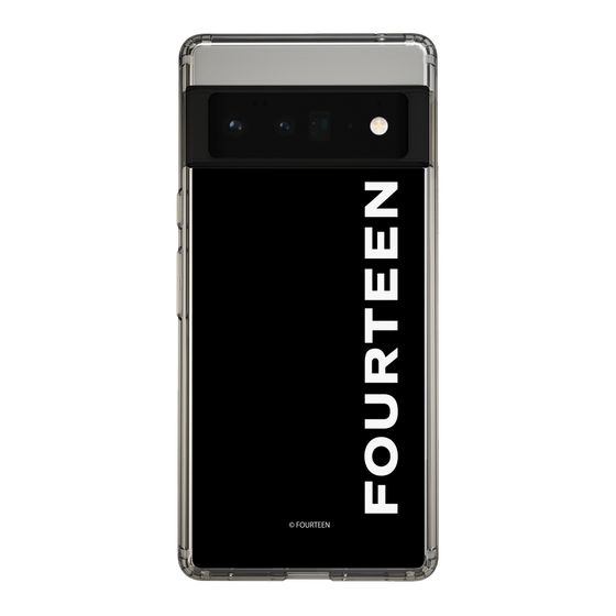 スリムプロテクションケース［ フォーティーン - フォーティーンロゴ - ブラック ］