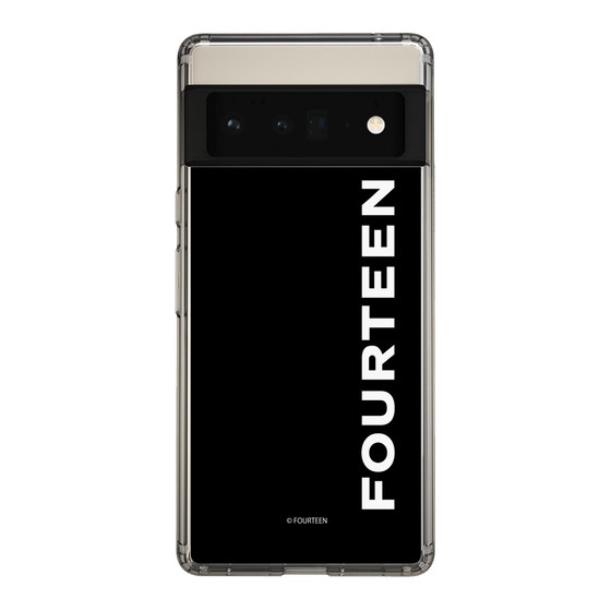 スリムプロテクションケース［ フォーティーン - フォーティーンロゴ - ブラック ］