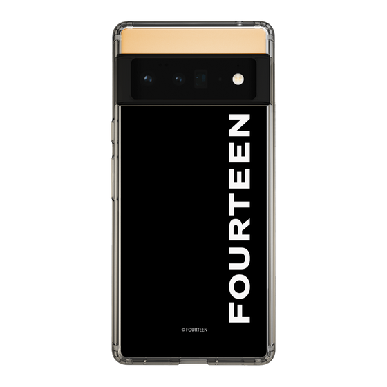 スリムプロテクションケース［ フォーティーン - フォーティーンロゴ - ブラック ］