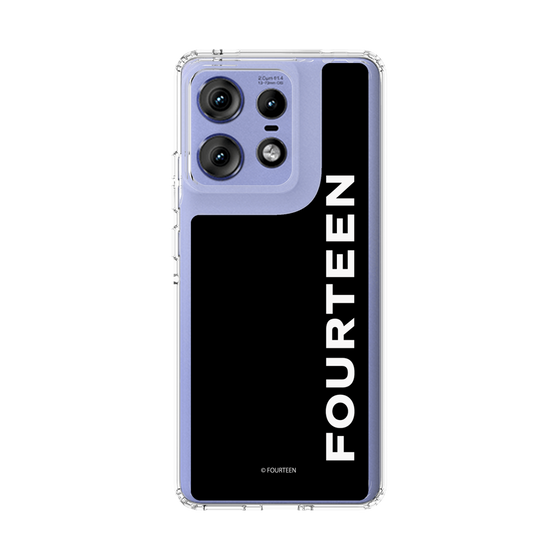 スリムプロテクションケース［ フォーティーン - フォーティーンロゴ - ブラック ］