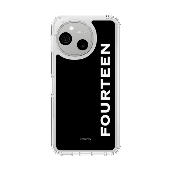 スリムプロテクションケース［ フォーティーン - フォーティーンロゴ - ブラック ］