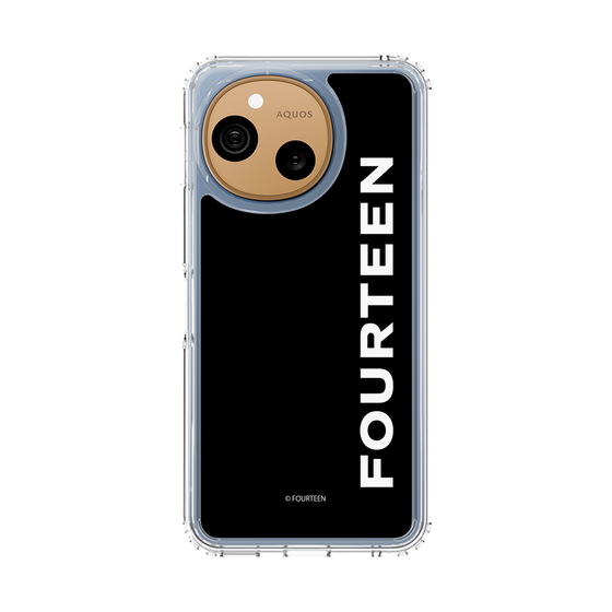 スリムプロテクションケース［ フォーティーン - フォーティーンロゴ - ブラック ］