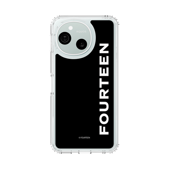 スリムプロテクションケース［ フォーティーン - フォーティーンロゴ - ブラック ］