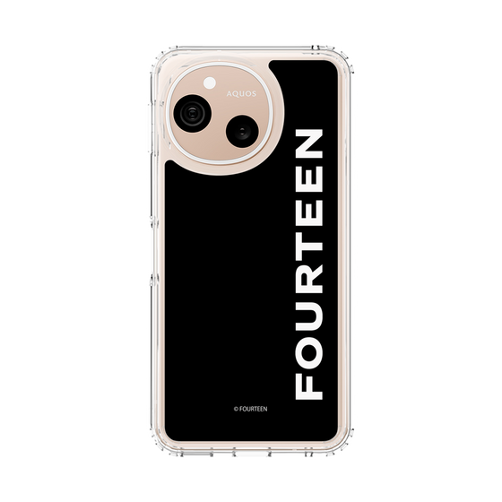 スリムプロテクションケース［ フォーティーン - フォーティーンロゴ - ブラック ］