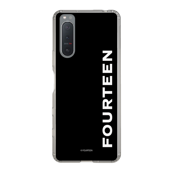 スリムプロテクションケース［ フォーティーン - フォーティーンロゴ - ブラック ］