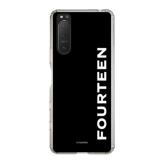 スリムプロテクションケース［ フォーティーン - フォーティーンロゴ - ブラック ］