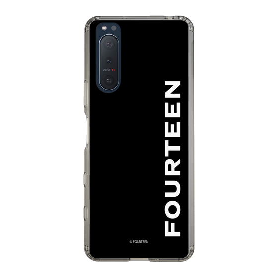 スリムプロテクションケース［ フォーティーン - フォーティーンロゴ - ブラック ］