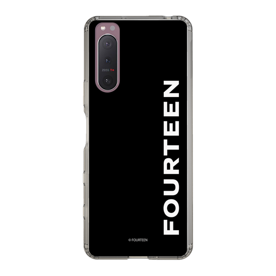 スリムプロテクションケース［ フォーティーン - フォーティーンロゴ - ブラック ］