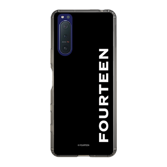 スリムプロテクションケース［ フォーティーン - フォーティーンロゴ - ブラック ］