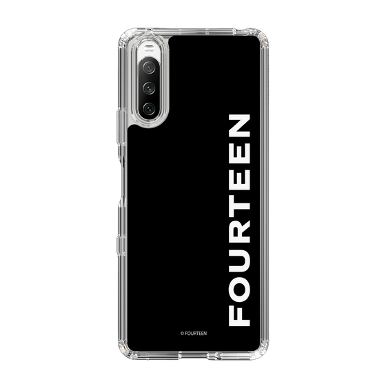 スリムプロテクションケース［ フォーティーン - フォーティーンロゴ - ブラック ］