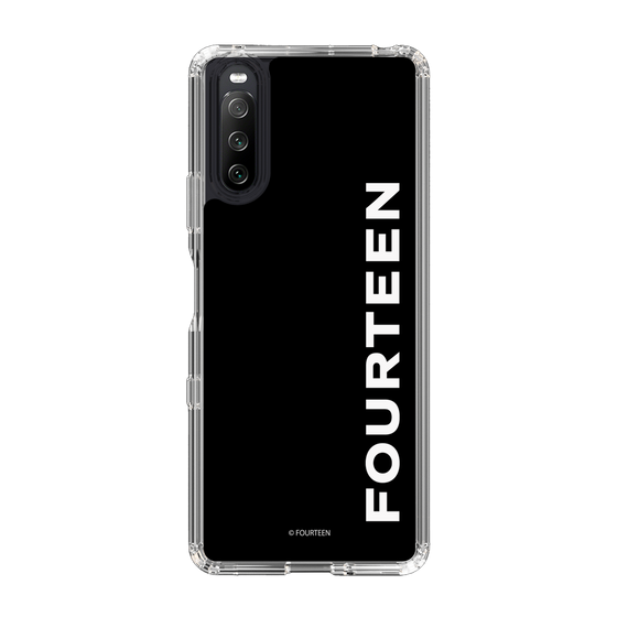 スリムプロテクションケース［ フォーティーン - フォーティーンロゴ - ブラック ］