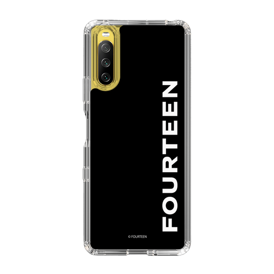 スリムプロテクションケース［ フォーティーン - フォーティーンロゴ - ブラック ］