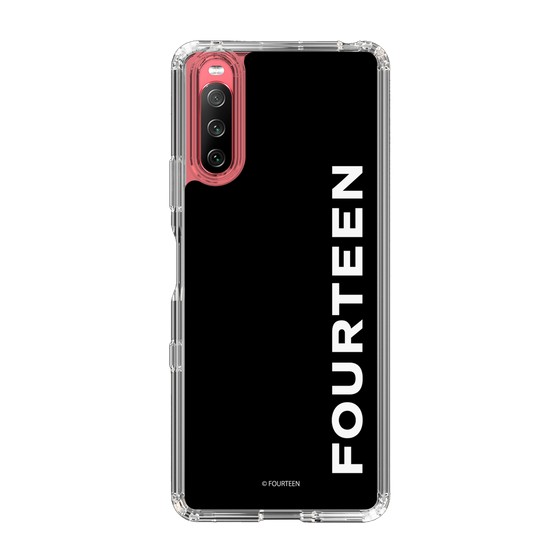 スリムプロテクションケース［ フォーティーン - フォーティーンロゴ - ブラック ］