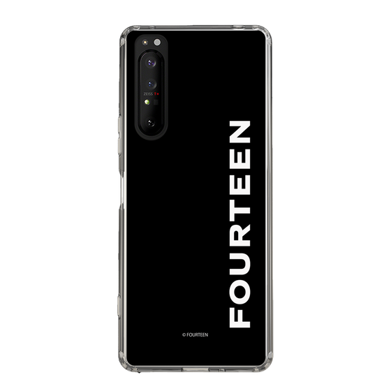 スリムプロテクションケース［ フォーティーン - フォーティーンロゴ - ブラック ］