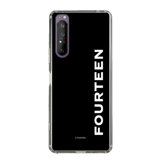 スリムプロテクションケース［ フォーティーン - フォーティーンロゴ - ブラック ］