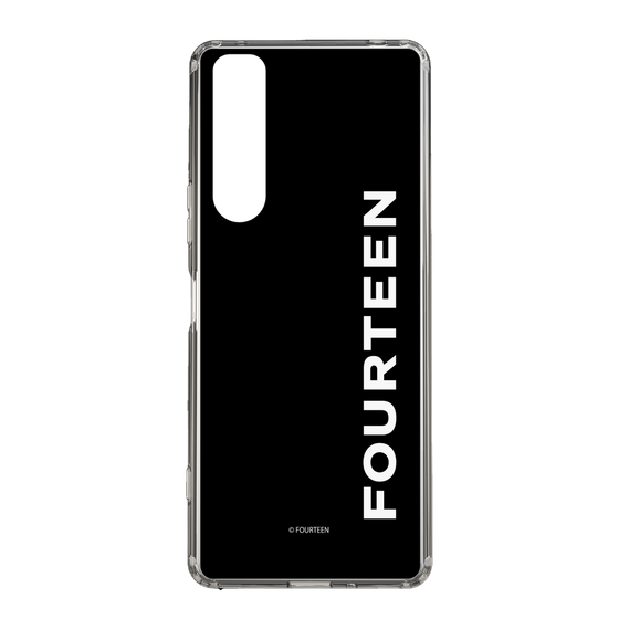 スリムプロテクションケース［ フォーティーン - フォーティーンロゴ - ブラック ］