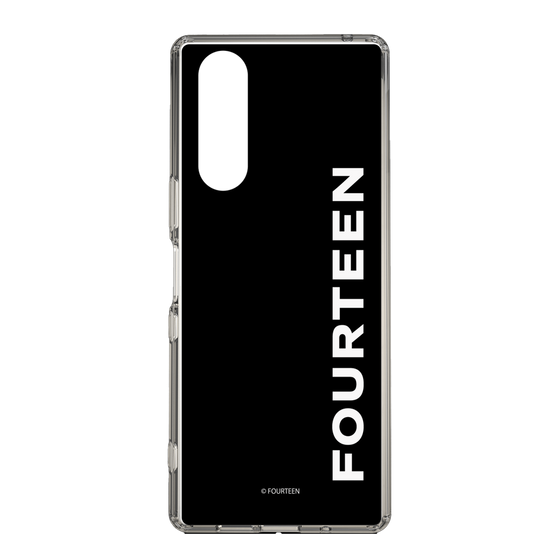 スリムプロテクションケース［ フォーティーン - フォーティーンロゴ - ブラック ］