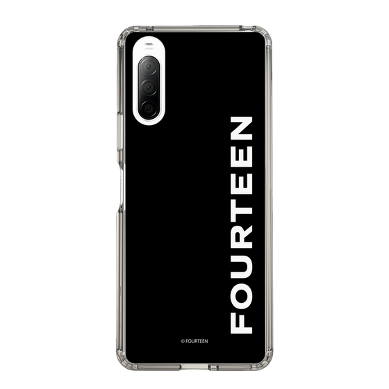 スリムプロテクションケース［ フォーティーン - フォーティーンロゴ - ブラック ］