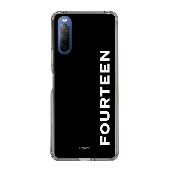 スリムプロテクションケース［ フォーティーン - フォーティーンロゴ - ブラック ］