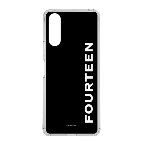 スリムプロテクションケース［ フォーティーン - フォーティーンロゴ - ブラック ］